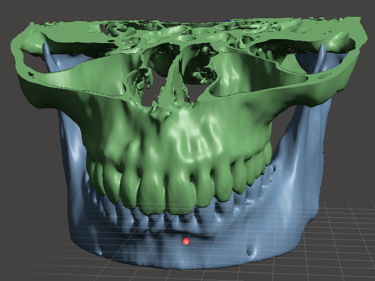 Render — Mandíbula y maxilar